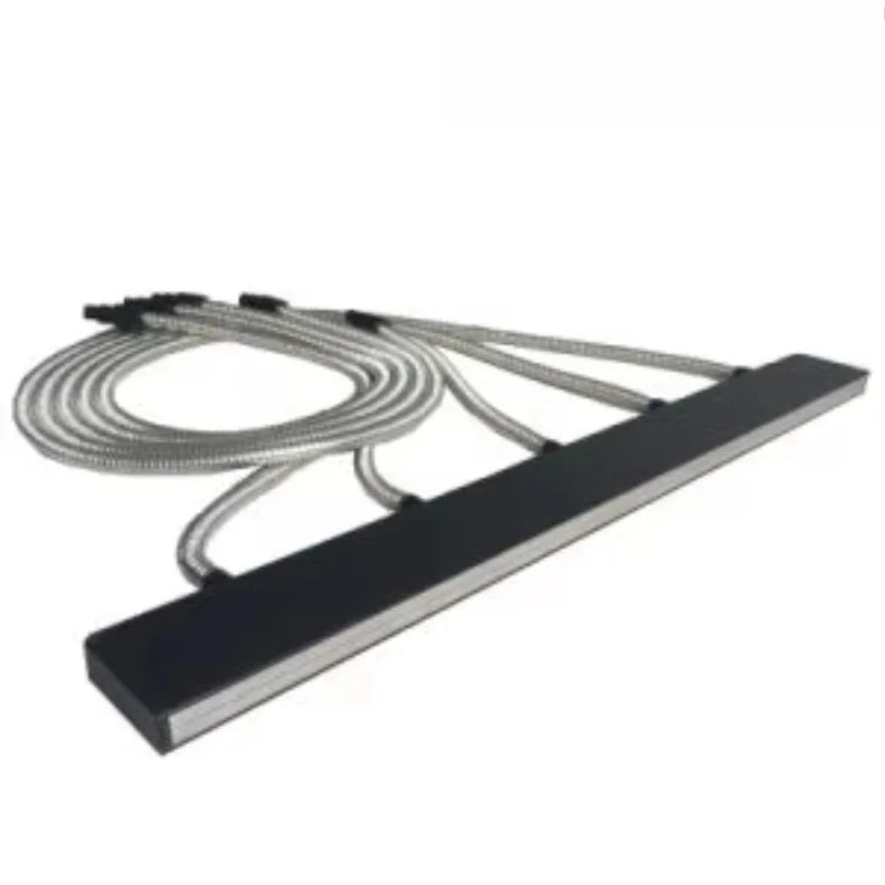 câble flexible tissé strié moderne adhésif noir gris métallisé opaque minimaliste