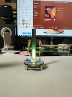 lampe led arbre colorées moderne anniversaire rayures graphiques usb