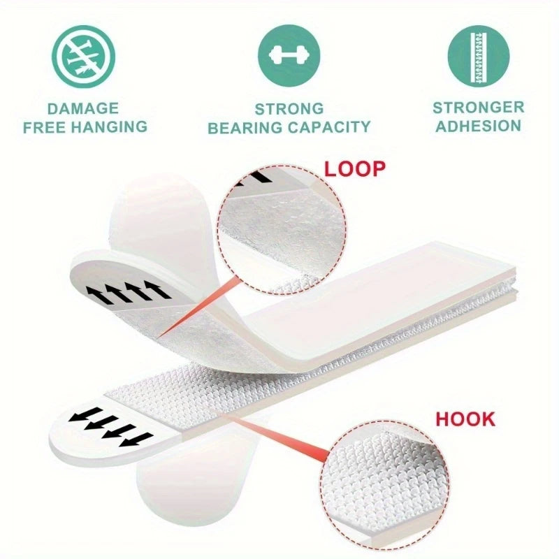 clips fixation adhésifs blancs modernes utilitaires 16x80mm pack 100pcs céramique bois métal verre plastique
