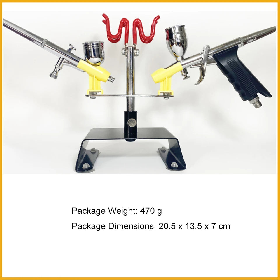 support airbrushes ventouses métallique industriel outils peinture portable rangement fourre tout artisanat bricolageDecoration