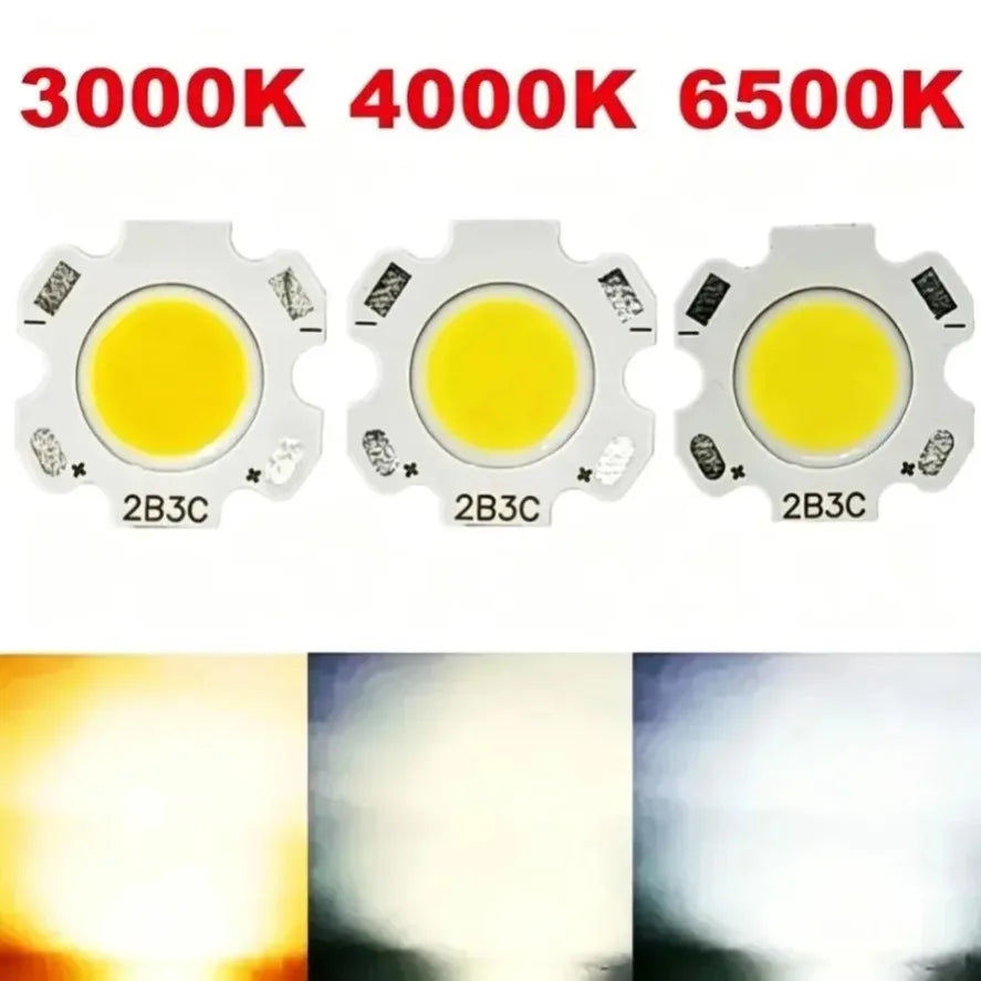 lot puces led cob haute puissance 3w 5w 7w source lumineuse projecteur blanc