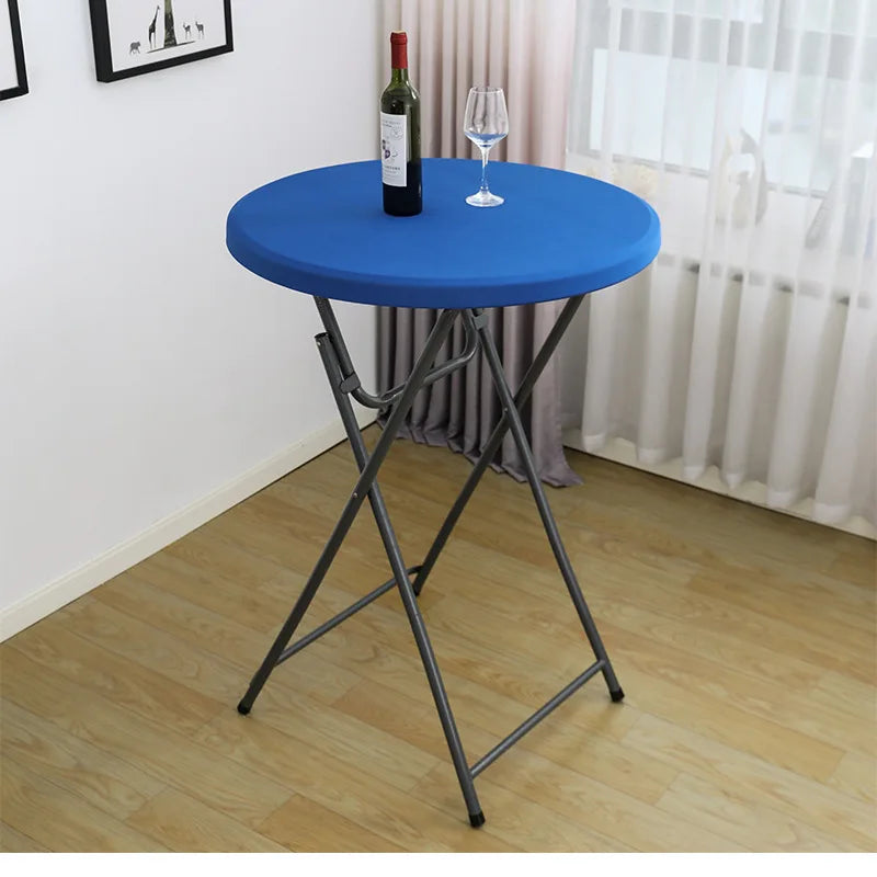 nappe table ronde extensible spandex imperméable banquet mariage fête décoration intérieure extérieure