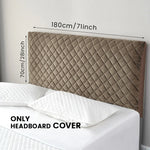 housse tête lit grise quiltée épaisse douce protection textile moderne chambre confort