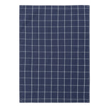 serviettes cuisine coton bleu marine blanc carreaux rayures classiques 45x70cm ensemble 1/5 pièces