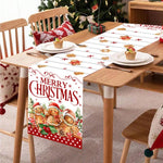 tableau table noël bonhomme neige flocons motifs traditionnels bleu blanc rose rouge vert