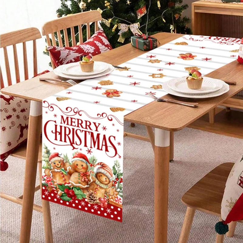 tableau table noël bonhomme neige flocons motifs traditionnels bleu blanc rose rouge vert