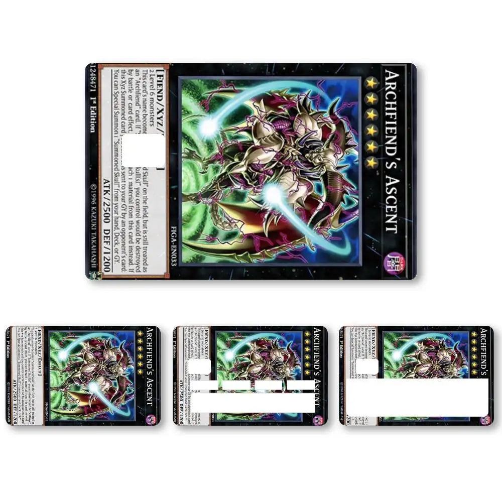 autocollants carte crédit yu gi oh violet multicolore illustrations brillantes adhésifs cartes jeu dimension