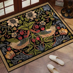 tapis moderne floral polyester antidérapant résistant décoloration 30x50cm 40x60cm 50x80cm salon bainextérieur