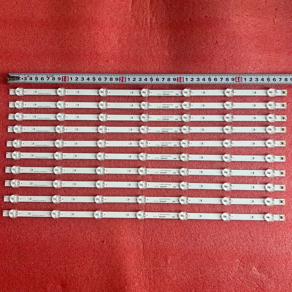 bandes led blancs rondes transparentes modernes 10pcs set tv certification rohs ul cem(gs)