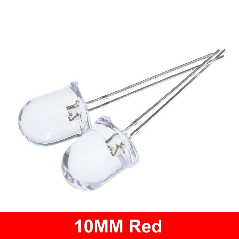 ampoule led transparente 10mm ronde couleurs moderne ultra lumineuse