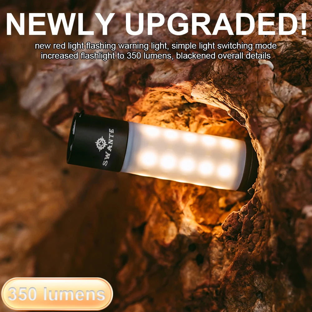 lampe camping led transparente moderne noire blanche rechargeable usb anneau suspension