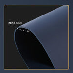 Set de table rectangulaire en cuir PU noir décorant une table de salle à manger