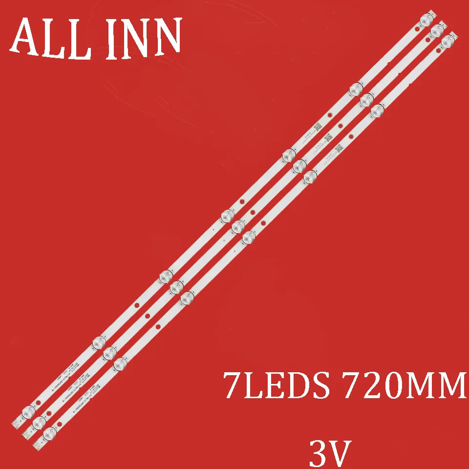 bande led blanc lisse moderne clips 720mm 3v câble noir