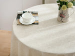 nappe table lin naturelle rustique beige anti froisse extérieure mariage fêtes halloween pâques