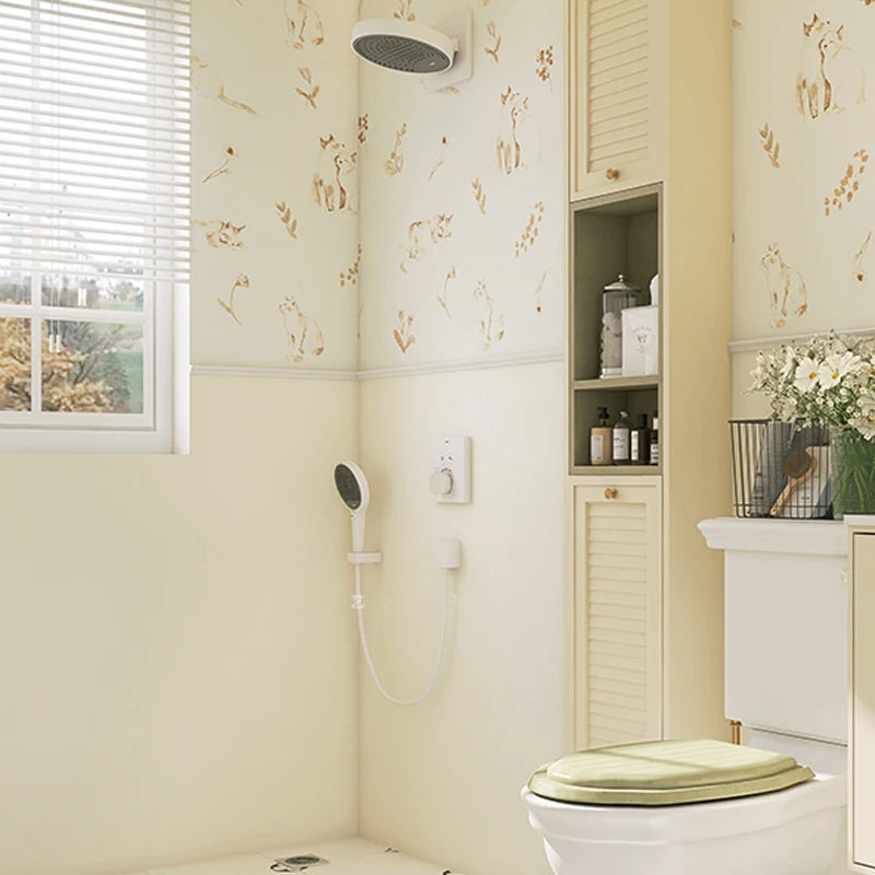 papier peint autocollant motif chats fleurs aquarelle amovible imperméable classique chambre coucher