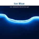 ruban led coB 5m 12v blanc chaud froid rouge vert bleu clips modernes