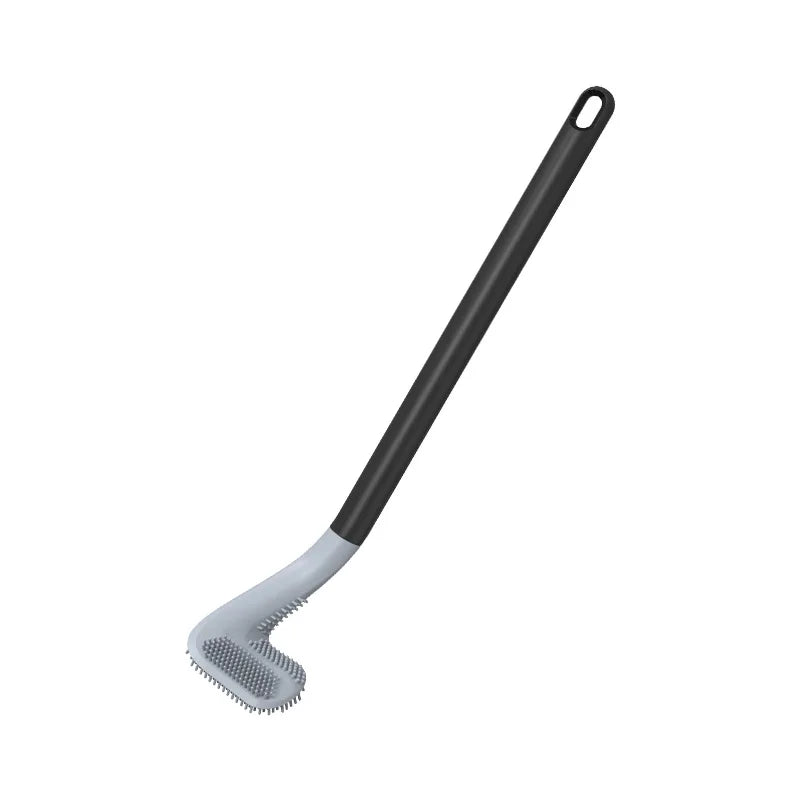 brosse wc silicone gris blanc moderne respectueux environnement bristles poignée
