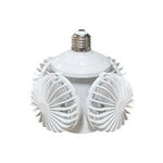 lampe ventilateur blanc moderne grille télécommande éclairage vitesse réglable sans filflux lumineux vitesseModes