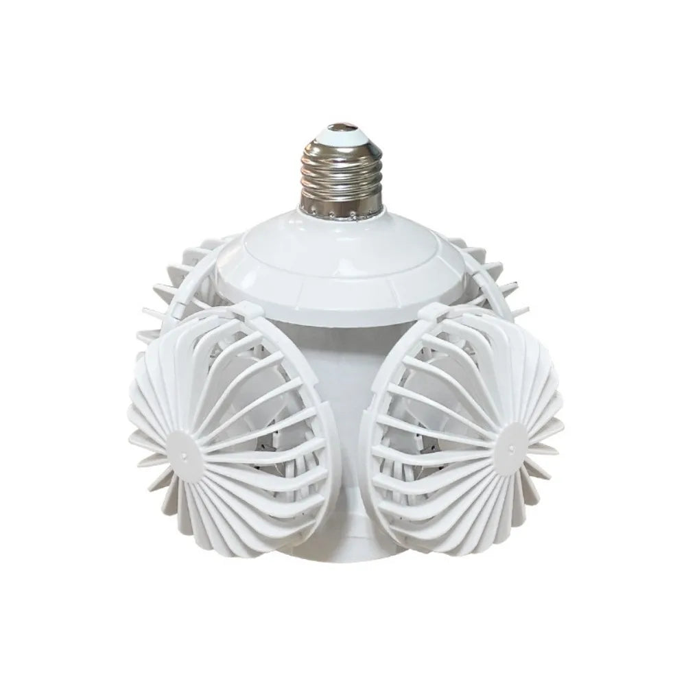 lampe ventilateur blanc moderne grille télécommande éclairage vitesse réglable sans filflux lumineux vitesseModes
