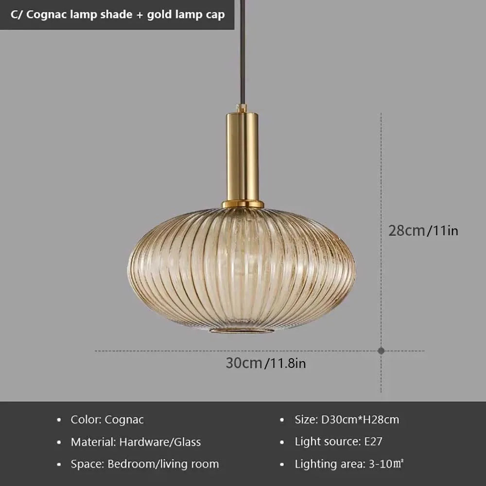 suspension lumineuse moderne vert gris doré rayures verticales opacité câble noir salon chambre étude