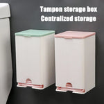 boîte rangement tampons blanc vert rose rayures moderne adhésif pratique almacenamiento