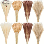 décoration boho bouquet plumes séchées naturel anniversaire mariage table beige blanc rose pale