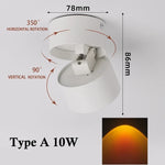 Spot lumineux LED moderne surface monté nuit lumière blanc gradation couleurs sunset chambre