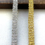 rubans métalliques or argent décoration mariage dentelle fine polyester brillants 5mètres largeur10mm styleélégant
