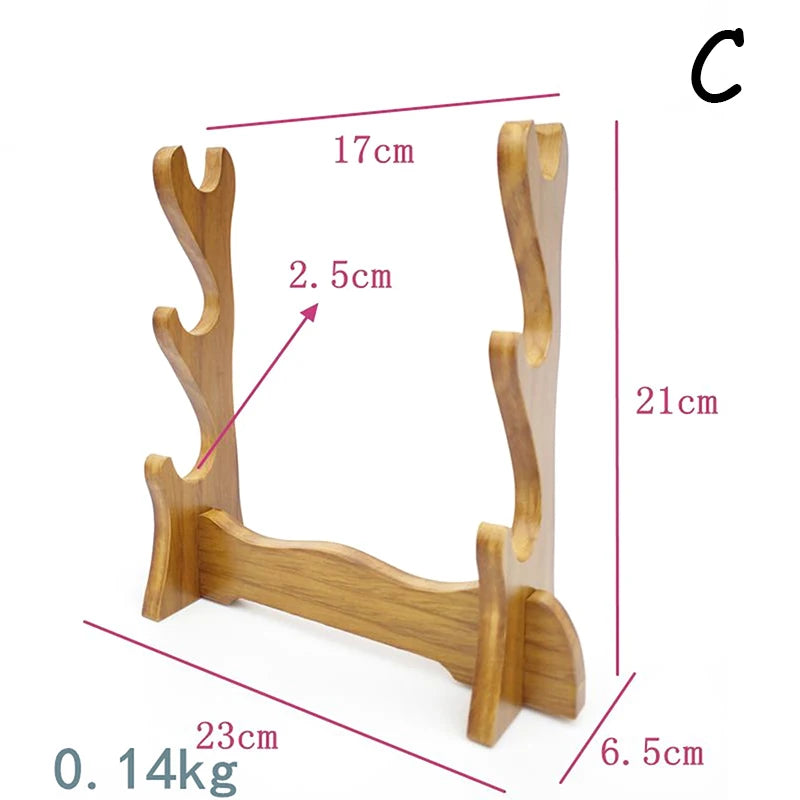 support trompette bois massif marron clair classique réutilisable fixeoutil