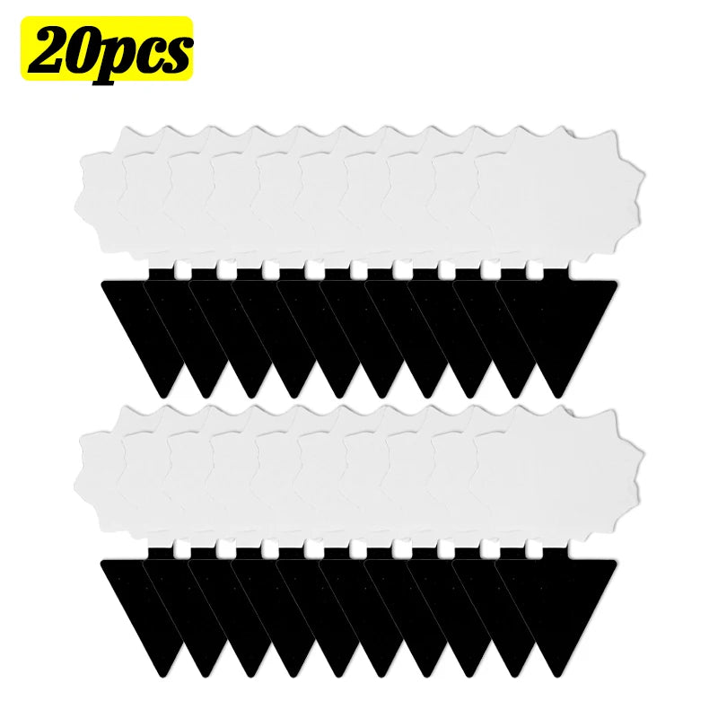 piège mouches feuille noire adhésive externe protection plantes minimalisteextérieur controle insectes 50pcs