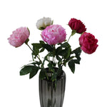 bouquet fleurs artificielles pivoine rose blanche rouge feuilles vertes mariage anniversaireintérieurDecorationFete