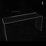 étagères transparentes modernes supports racks stockage protection film transparentes