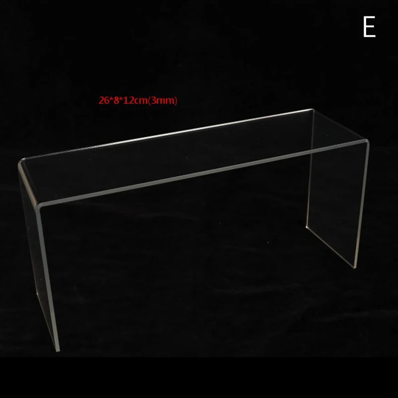 étagères transparentes modernes supports racks stockage protection film transparentes