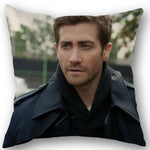 taies d'oreiller coton lin motif jake gyllenhaal moderne bleu marine imprimé décoration maison washable