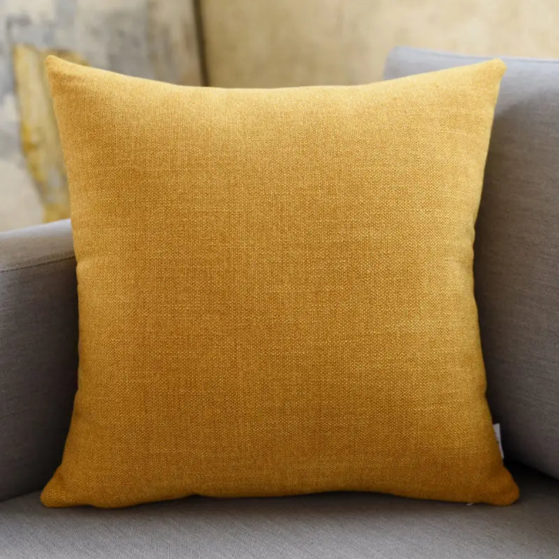 coussin carré décoratif moderne housse tissée polyester salon gris bleu vert fermeture éclair