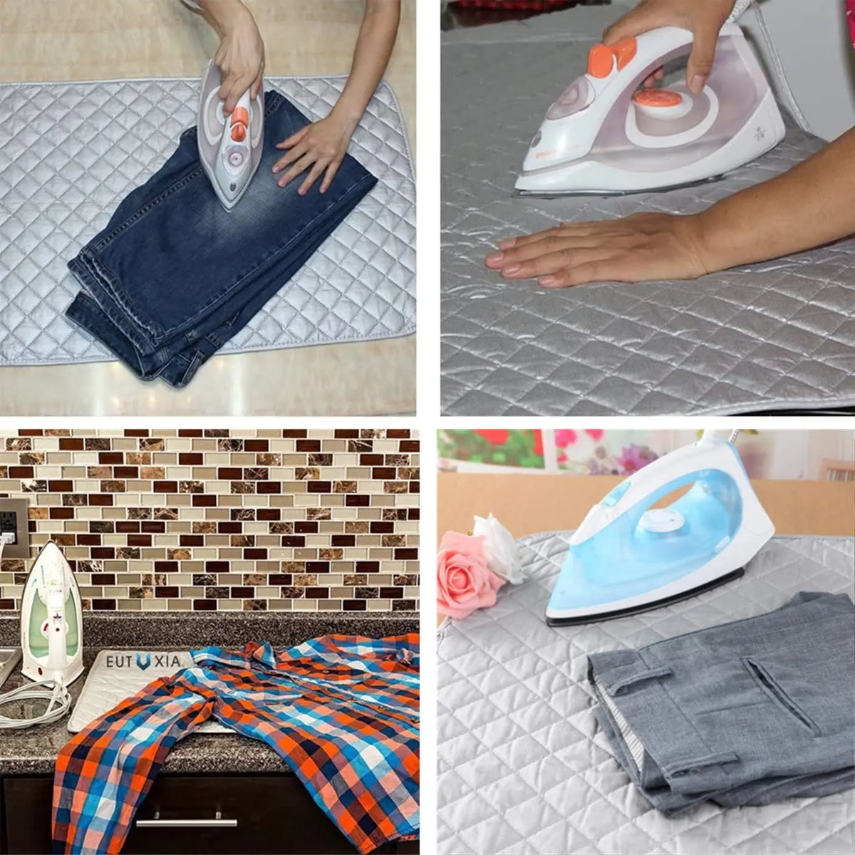 tapis repassage pliable gris quilté moderne sans aimant portable laundry dryer