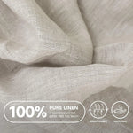 Drap-housse lin 100% blanc pour lit