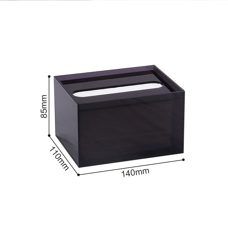 boîte mouchoirs transparente acrylique moderne maison table manger décoration intérieure