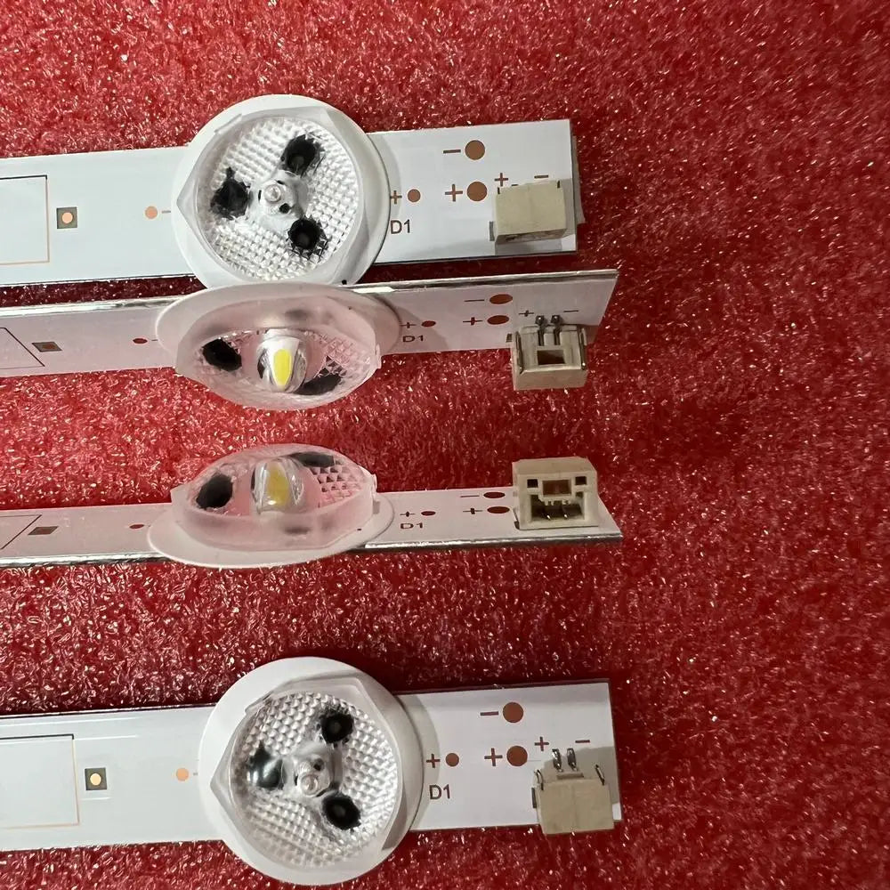 bandes rétroéclairage led téléviseur argenté noir blanc modernes fixations 60mm