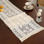 serviette table broderie florale blanc classique opacité table manger halloween noël action grâces