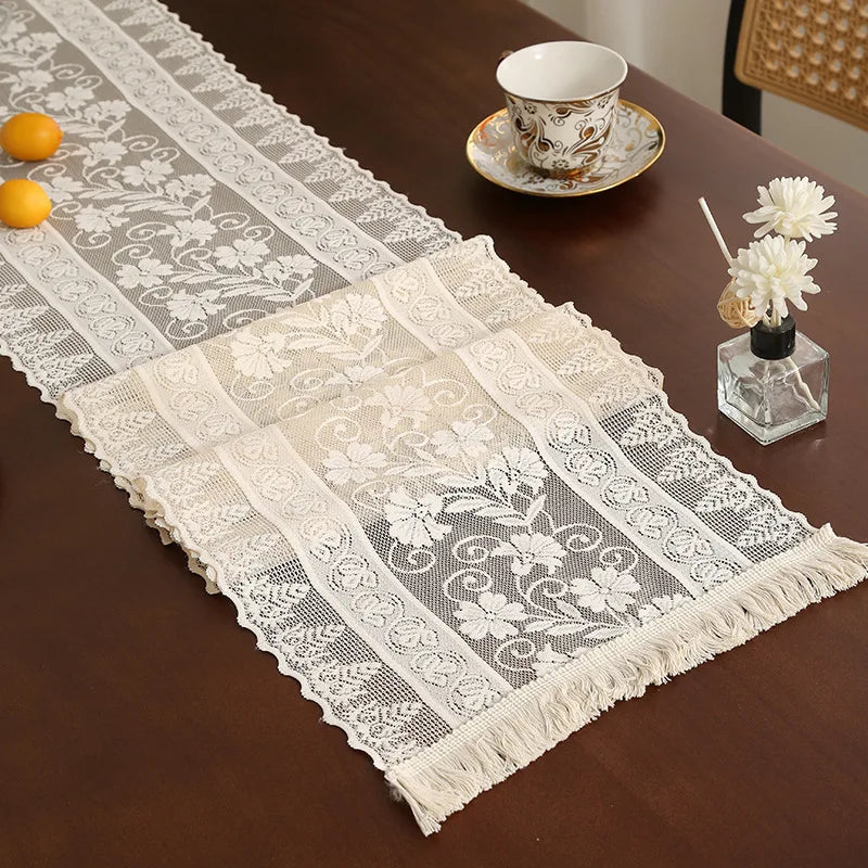 serviette table broderie florale blanc classique opacité table manger halloween noël action grâces