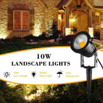 spots paysage led modernes noirs étanches ip65 pack 10w 5w 20 unités 20 vis