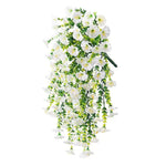décoration murale guirlande florale artificielle cascade rose violet jaune blanc orange intérieur