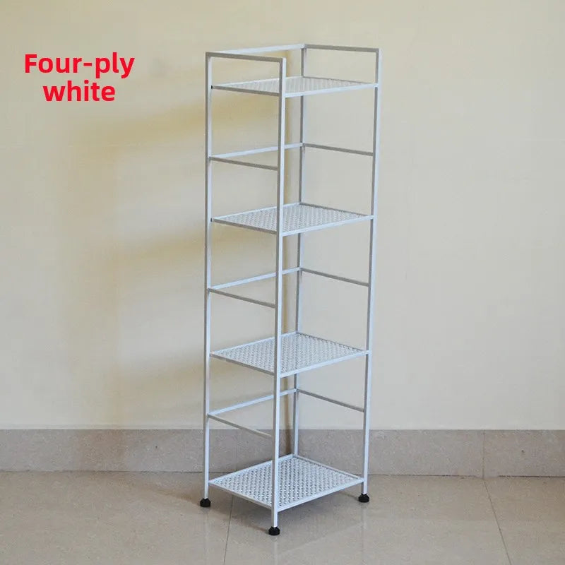 étagère rangement moderne métal noir blanc pieds roulants salle bain multifonctionnelle respectueuse environnement