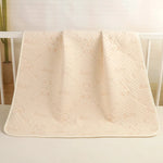 tapis bébé rose bleu zigzag blanc anti urine réutilisable coton moderne doux chambre bébé