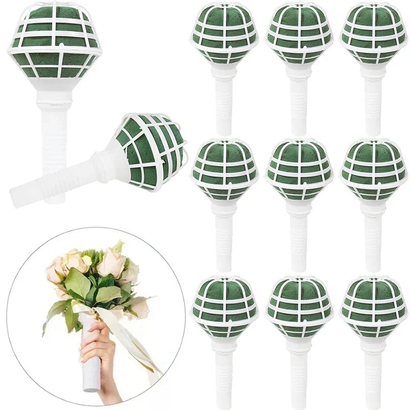 porte bouquet mousse florale mariage décoration intérieure utilitaire blanc vert fleurs artificielles