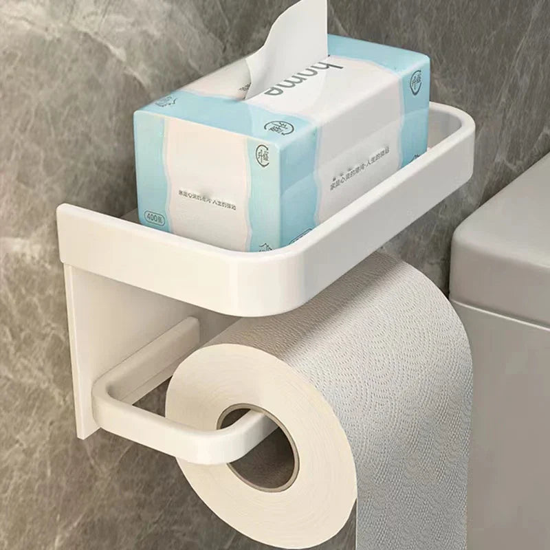 porte serviettes moderne adhésif papier toilette boîte serviettes lingettes aluminium noir
