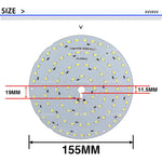 panneau led blanc moderne diodes smd5730 12v 3000k 6500k fixations inclusées