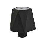 lampe table moderne bleu noir blanc rayures verticales abat jour base rechargeable led 5w
