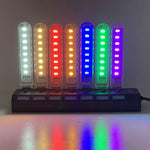 lampe led veilleuse usb alimentée 5v blanc rouge vert bleu violet moderne minimaliste adhésif